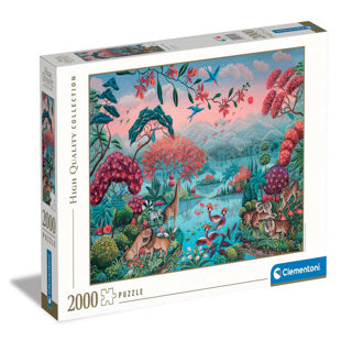 Clementoni Puzzle Friedlicher Dschungel 2000 Stücke
