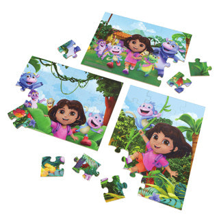 Dora 3pack Holzpuzzle in Holzkiste (3x24 Stücke)