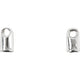Creativ Company End Cap Silvered, 10st.
