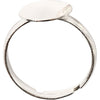 Creativ Company Ring für den Finger, versilbert, 15 Stück, 1 Box