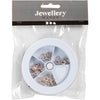 Creativ Company Schmuck-Starterset, Lederschnüre, schwarz, versilbert, 1 Set
