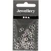 Creativ Firmenring, oval, Stärke 0,7 mm, versilbert, 50 Stück 1 Box