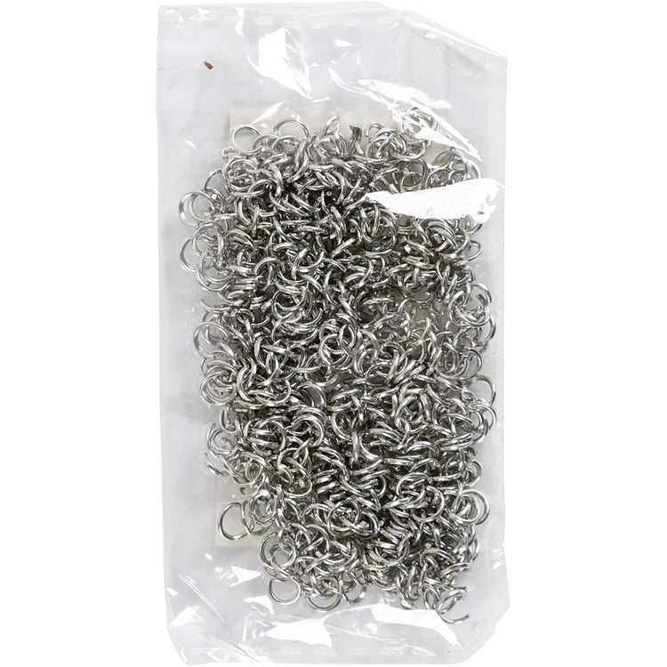 Creativ Firmenringe, Größe 4,4 mm, Stärke 0,7 mm, versilbert, 500 Stück 1 Box