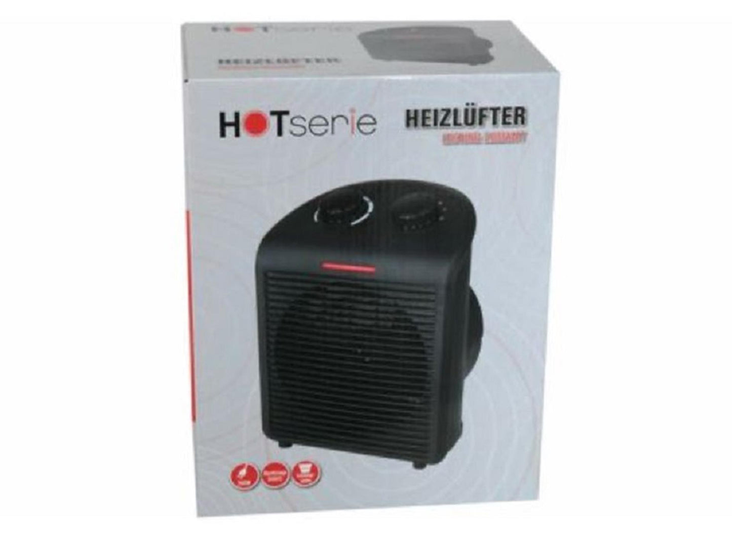 Heizlüfter 2000 W schwarz 2 Positionen