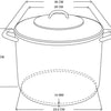 Deksi Suppentopf mit Glasdeckel 10l ø26cm