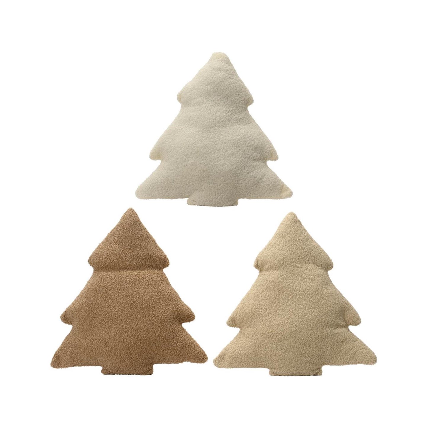 Decoris Kissen Weihnachtsbaum Teddy 45x45cm 3-fach sortiert