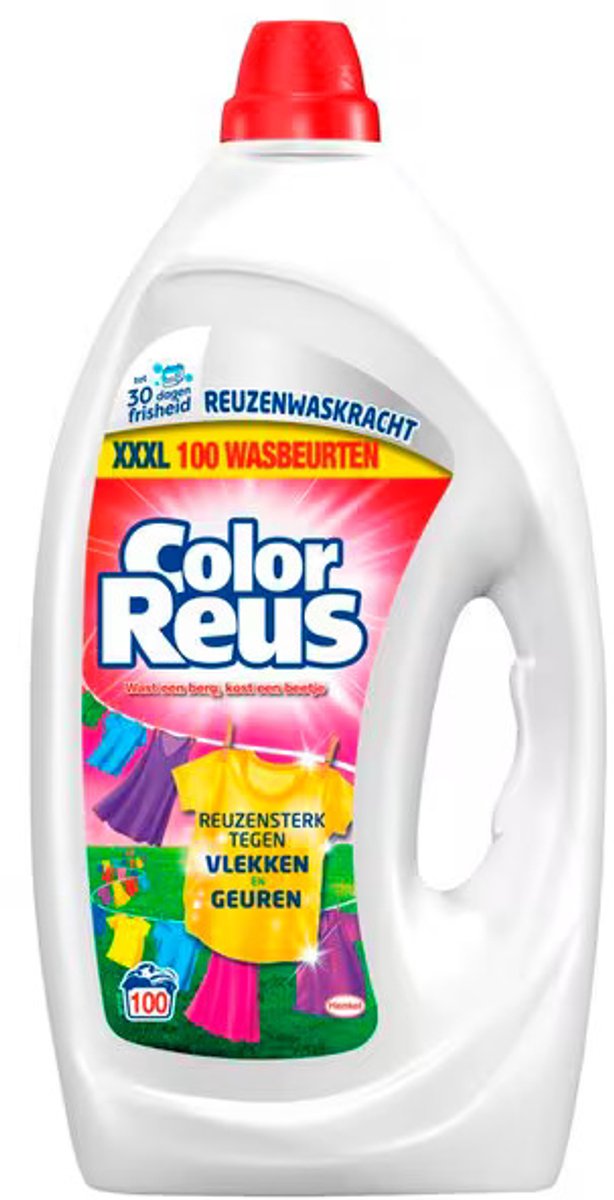 Color Giant Gel - Flüssigwaschmittel - Buntwäsche - Großverpackung - 100 Wäschen