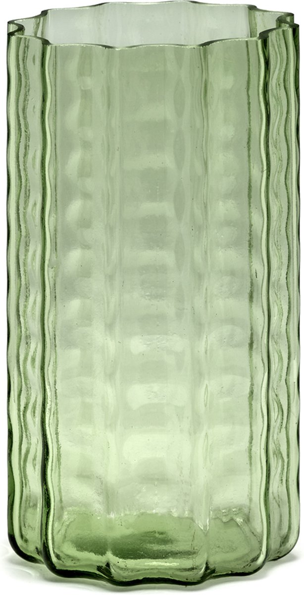 Serax - Ruben Deriemaeker Wellen - Vase - transparent grün - 12 ø