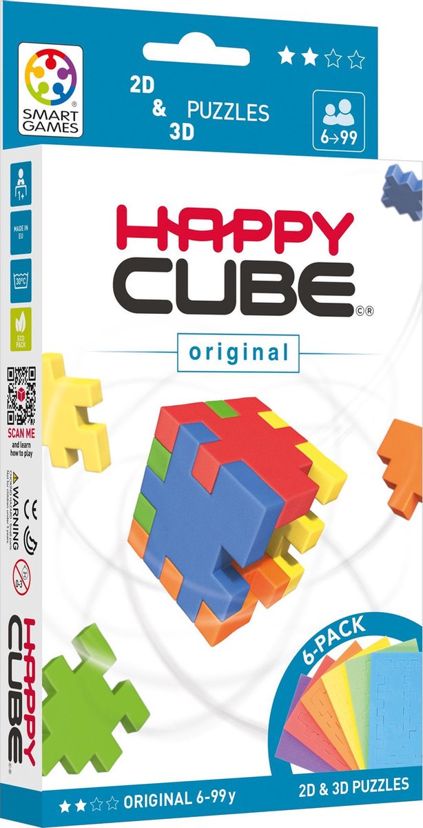 Smartgames - Happy Cube Original - 6 Rätsel - 3D