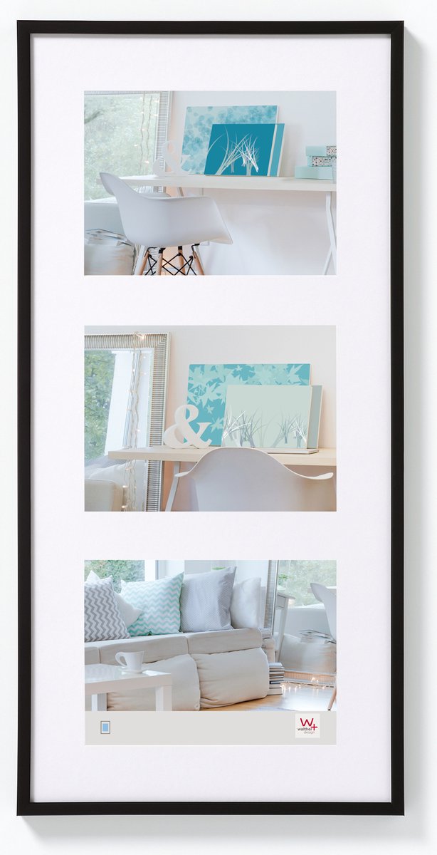 Walther New Lifestyle - Kunststoffgalerie - Fotogröße 3x13x18 cm - Schwarz