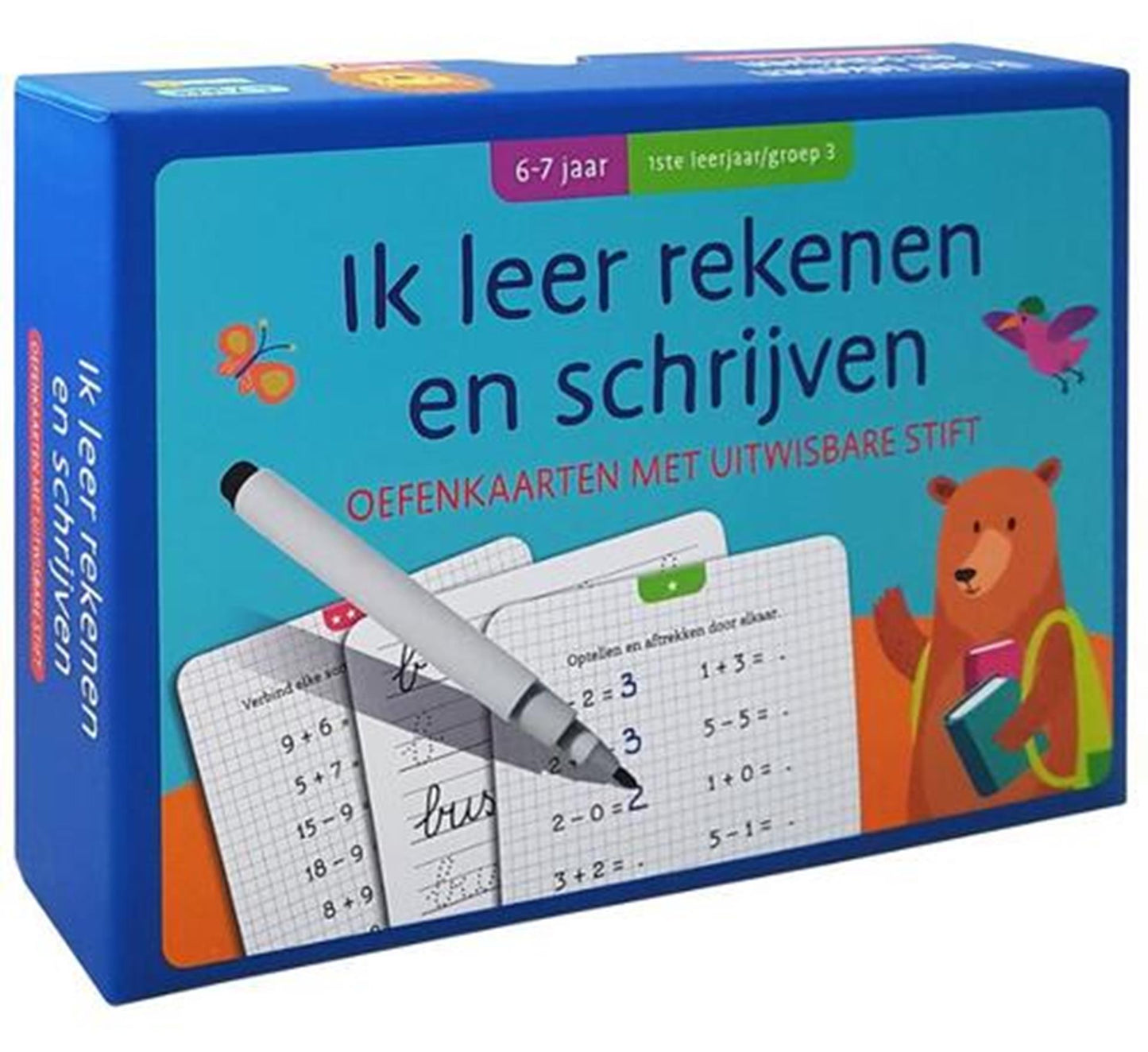 Übungskarten mit externen Markierungszählungen und Schreiben von 6-8 Jahren