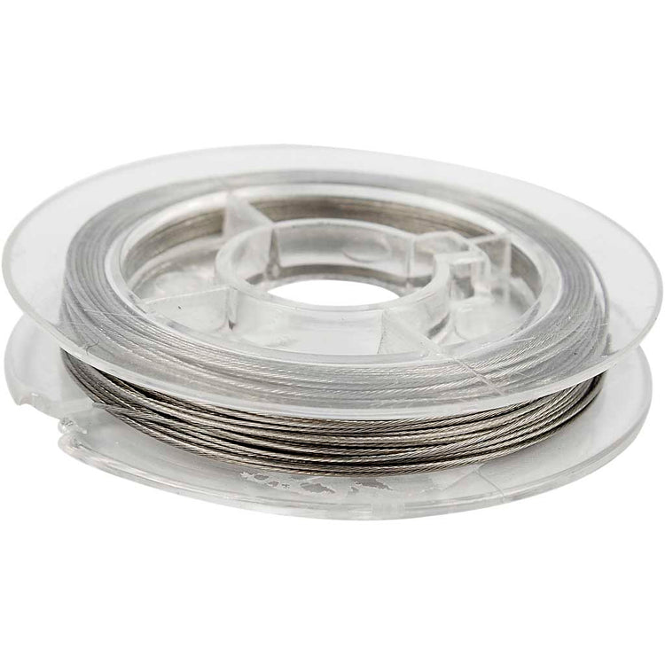 Creativ Company Schmuckdraht, Stärke 0,38 mm, Silber, 10 m 1 Rolle