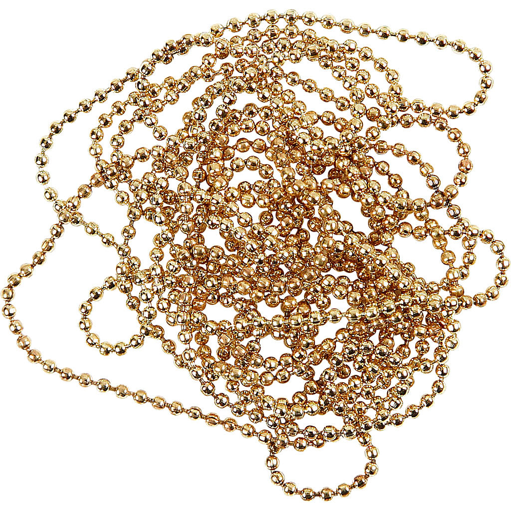Creativ Company Kugelkette, D 1,5 mm, vergoldet, 150 cm 1 Rolle