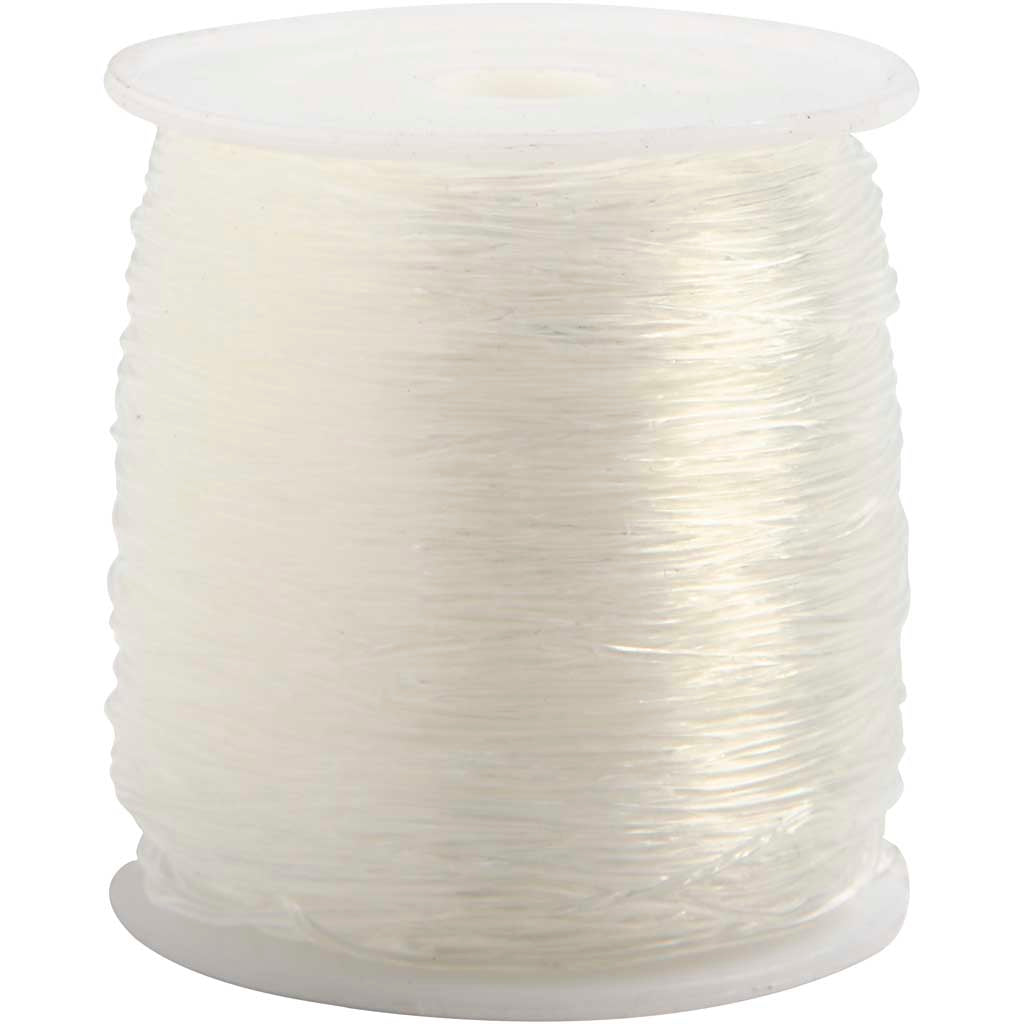 Creativ Company elastische Kordel, rund, Stärke 0,8 mm, 100 m 1 Rolle