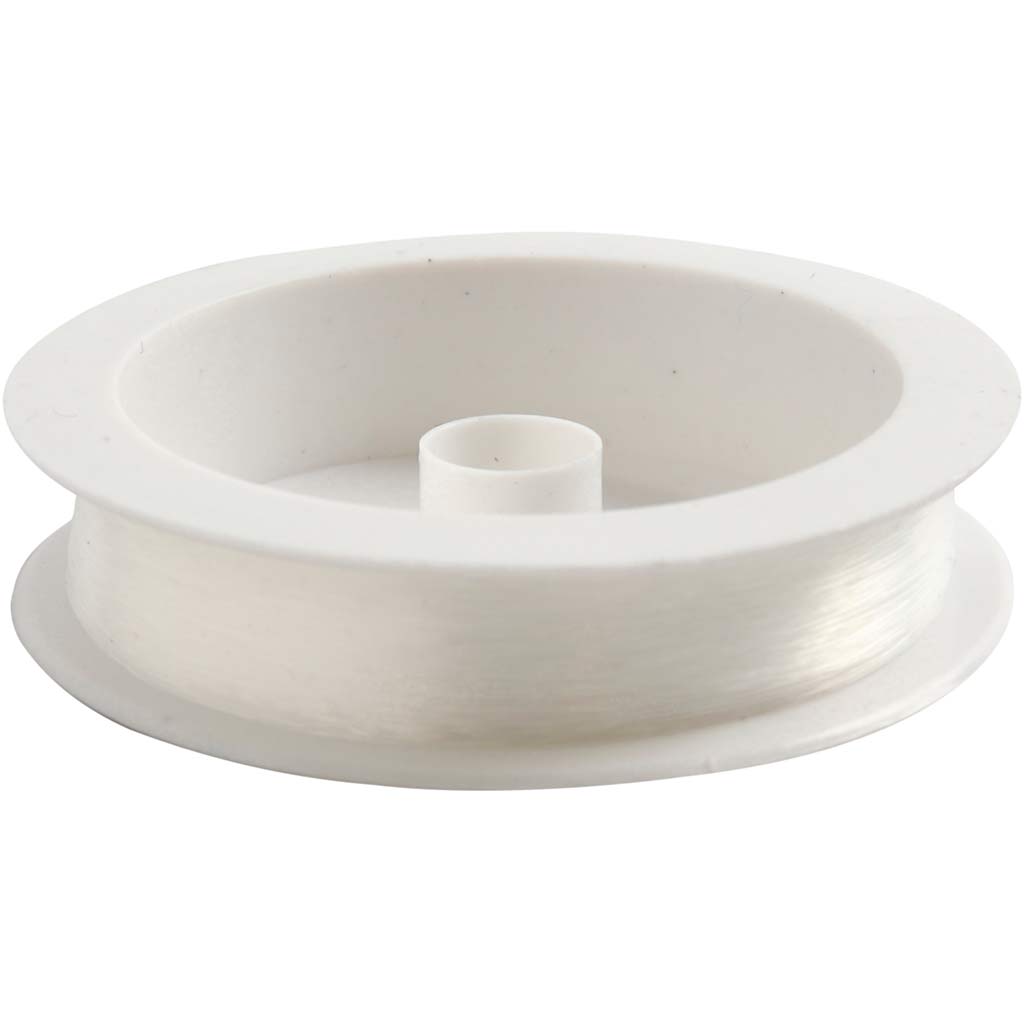 Creativ Company Nylonfaden, Stärke 0,25 mm, Zugfestigkeit: 7,5 kg, 100 m 1 Rolle