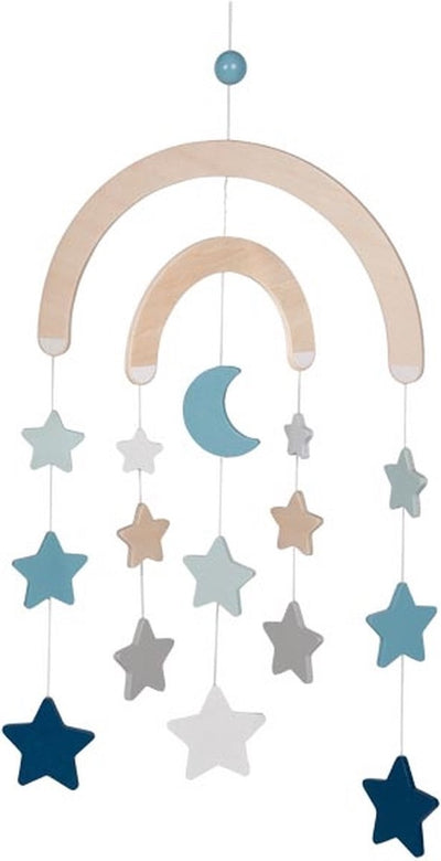 Goki Holzbaby Mobile Starry Sky Sky Blau