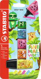 Stabilo Animal Vibes Boss Mini-Textmarker – 5 Stk.