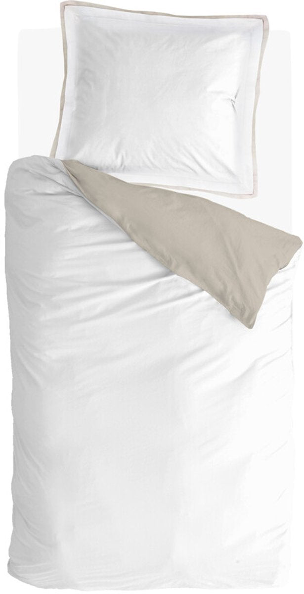 Walra Bettbezug, edles Tencel – 140 x 220 – 65 % Tencel, 35 % Baumwolle BCI – gebrochenes Weißbeige