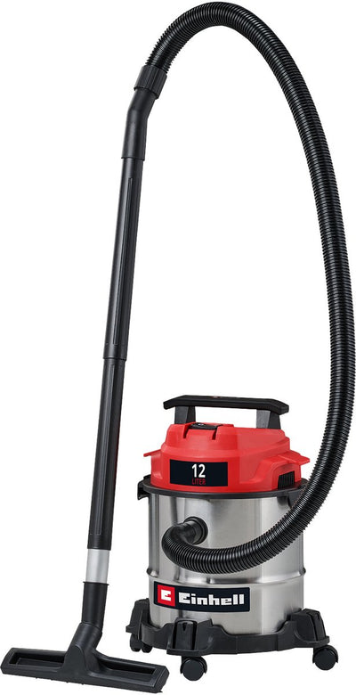 Einhell Elektro-Nass-Trockensauger TC-VC 1240 S – 950 W – 180 mbar – 12 l – 1,5 m Saugschlauch – inkl. diverses Zubehör