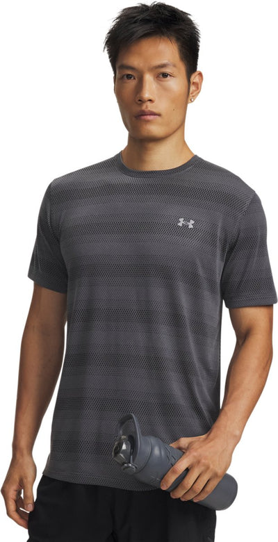 Under Armour UA Velociti SS-Gry Herren-Sportshirt – Castle Rock – reflektierend