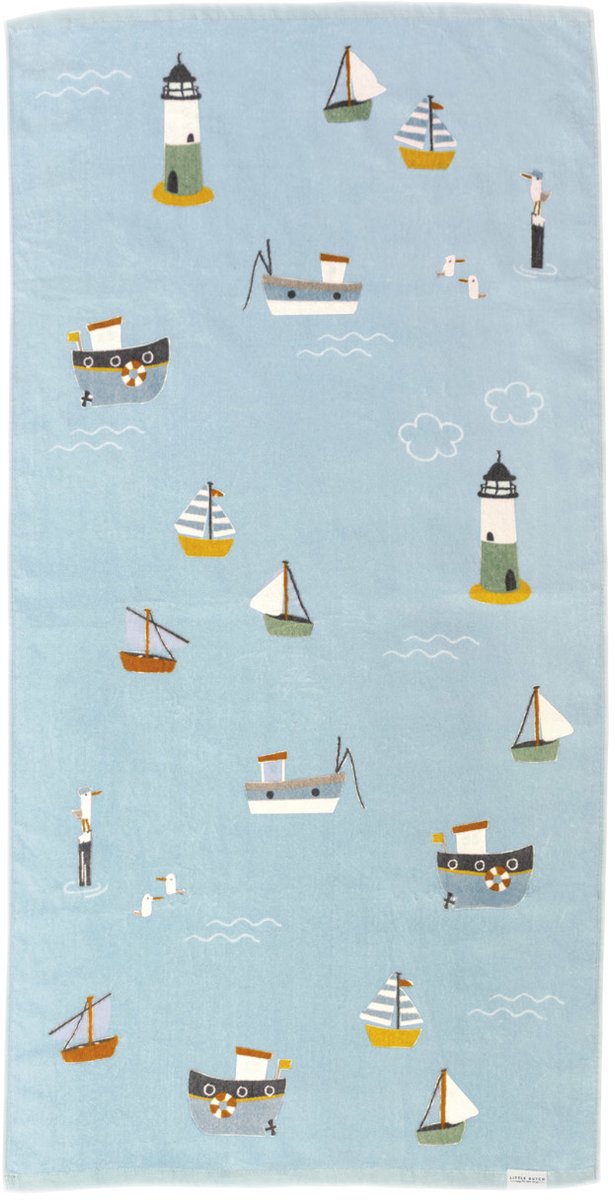 Sans Marque Little Dutch – Strandtuch – Sailors Bay – 60 x 120 cm – 100 % Baumwolle