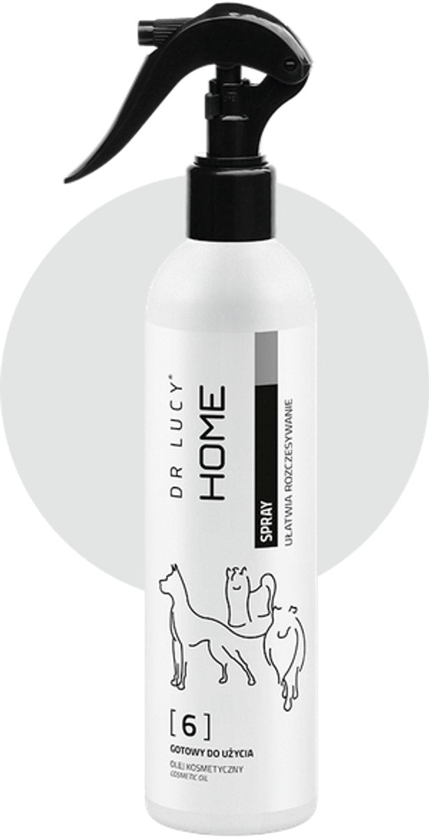Dr. Lucy Anti-Tangle-Spray für Hunde – Leave-in-Entwirrungsspray – schnelles Entwirren – Anti-Frizz – Jojoba-Seide – grüner Tee – 250 ml