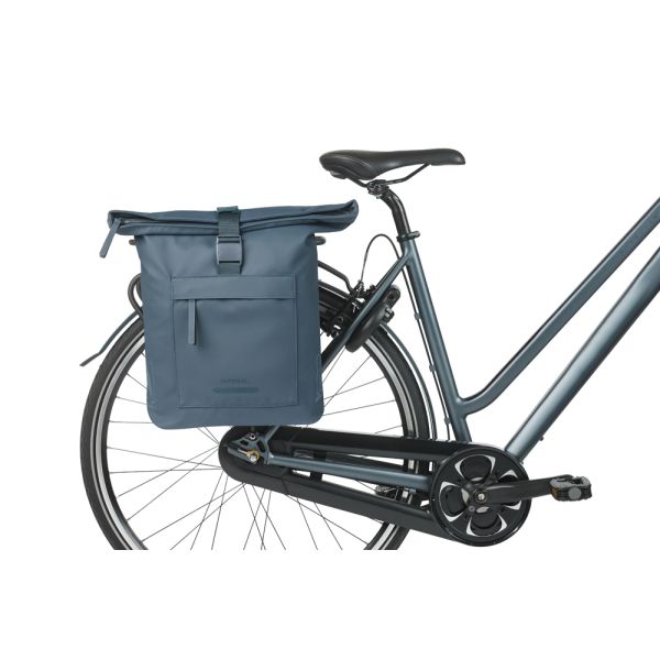 Basil Doppelte Fahrradtasche Brooklyn Mik 41l 14 x 30 x 37 cm – blau