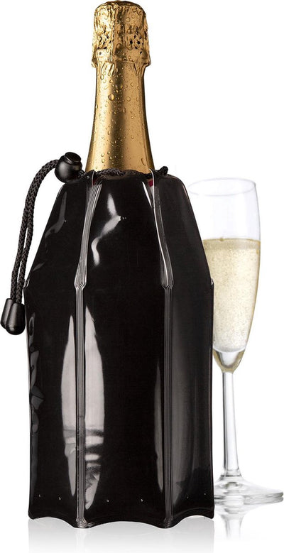Vacuvin Vacu Vin Champagnerkühler aktiv 1 Liter 15,5 x 21,5 cm schwarz