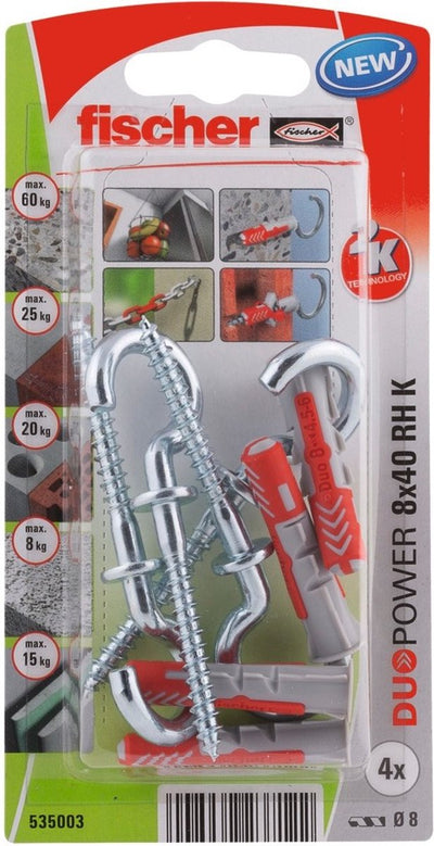 Fischer 535003 duopower 8 x 40 rh k nv Steckerset 40 mm 8 mm 1 Satz(e)
