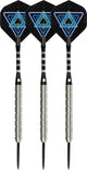 Faver Dartset 85 % Wolfram – Komplettset – Schwarz – 22 Gramm – 6 Flights