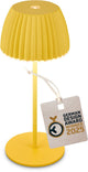 B.k.licht Briloner Champ Mini – wiederaufladbare Mini-Tischleuchte – kabellose Lampe – Touch-dimmbar – für drinnen und draußen – Gewinner des Deutschen Designpreises 2025 – Zitronengelb – ø8,5 x 20 cm
