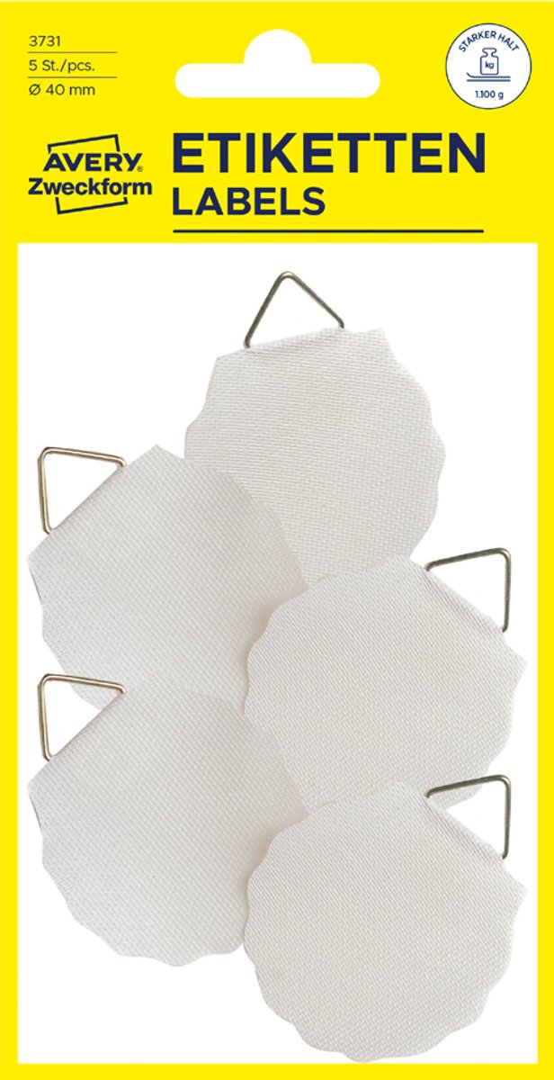Avery AV-3732 Bilderaufhänger Z-Design Home 30 mm weiß Packung mit 8 Stück