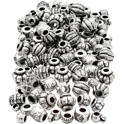 Creativ Company Perlenmischung, Größe 7-11 mm, Lochgröße 3 mm, ca. 400 Stück, 200 g 1 Karton
