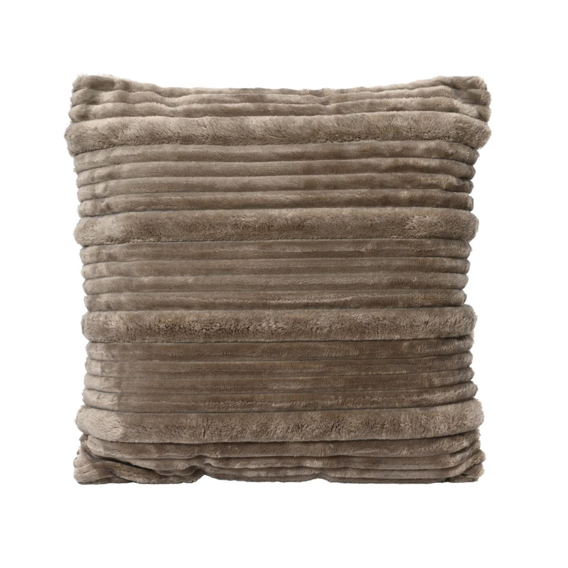 Decoris Dekokissen Polyester grau 45x45cm