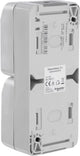 Schneider Electric Merten Aquastar Steckdose – spritzwassergeschützt – Aufputz – 2-fach – geerdet – vertikal – IP44 – grau