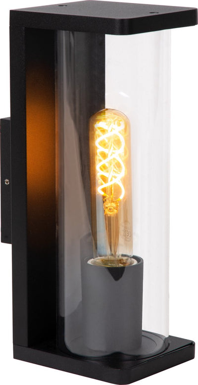 Lucide Sligo - Wandleuchte Innen-Außen - 1xE27 - IP54 - Schwarz