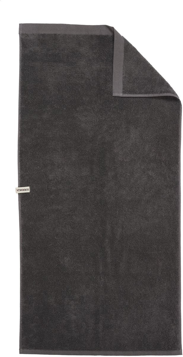 Vtwonen – weiche Umarmung – Badetuch – 50 x 100 cm – Anthrazit