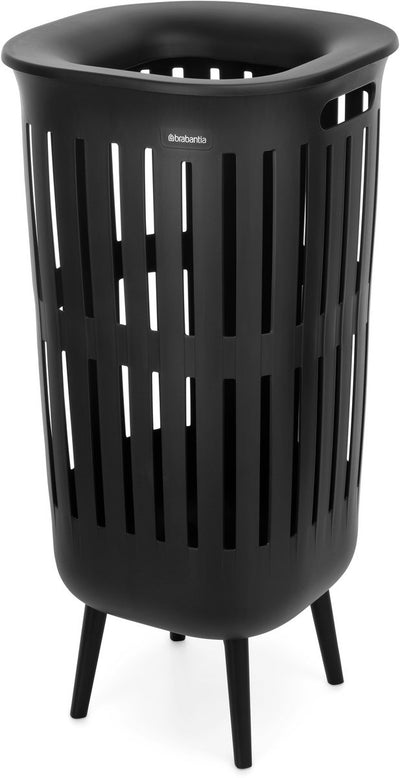 Brabantia Collect-it Hi Wäschekorb – mit Deckel – 55 l – Schwarz