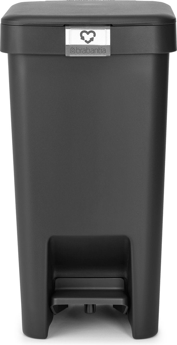 Brabantia Stepup Abfallbehälter - Treteimer - 10 Liter - Dunkelgrau