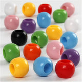 Creativ Company Ponyperlen, D 10 mm, Lochgröße 4,5 mm, ca. 186 Stück, 65 g, 110 ml 1 Box - afbeelding 1