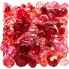 Creativ Company Facettenperlen, Größe 4-12 mm, Lochgröße 1-2,5 mm, ca. 860 Stück, rote Harmonie, 250 g 1 Box
