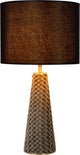 Lucide extravaganza samt - Tischlampe - ø 25 cm - 1xe27 - schwarz