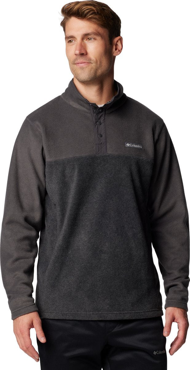 Columbia Steens Mountain™ Half Snap II Herren-Outdoor-Pullover – Charcoal Heather, Shark – Größe L