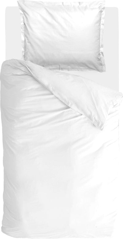 Walra Bettbezug Vintage-Satin – 140 x 220 – 100 % Baumwolle – Weiß