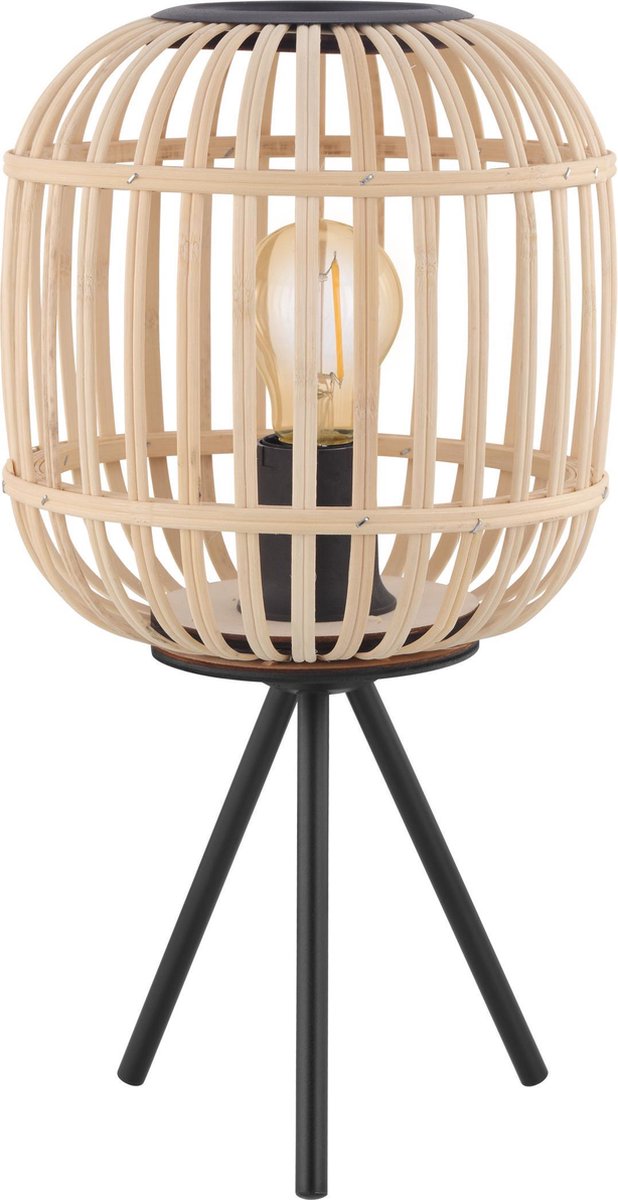 Eglo Bordesley Tischlampe – E27 – 40 cm – schwarzes Holz