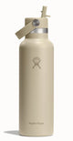 Hydro Flask Standard Mouth Flex Straw Cap Trinkflasche (621 ml) – Hafer