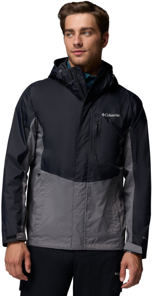 Columbia Pouring Adventure™ III Jacket Herren Outdoorjacke – Schwarz, City Grey