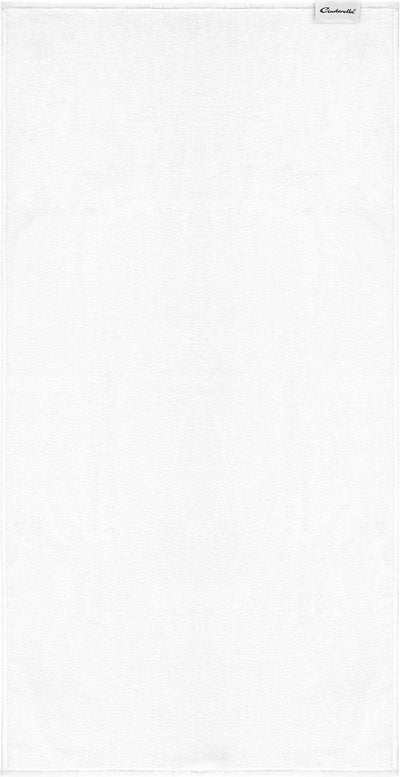 Cinderella Sundays Handtuch-Set – 2-teilig – Badetuch 60 x 110 cm – 100 % Baumwolle – weiß