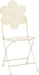 Glimmerdekorationen Fleuri Bistrostuhl – H93 x ø41 cm – Eisen – Beige