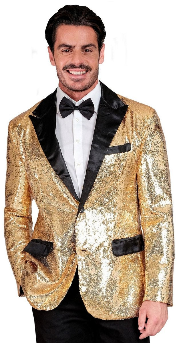 Widmann Showmaster Gold-Glamour-Paillettenjacke für Herren